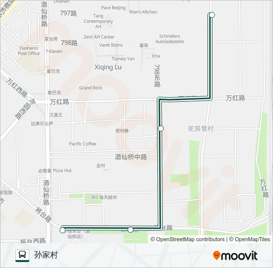 快速直达专线53 Bus Line Map