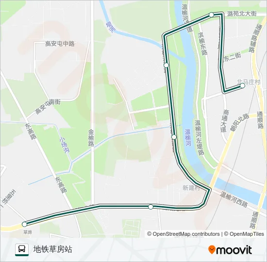 快速直达专线55 Bus Line Map