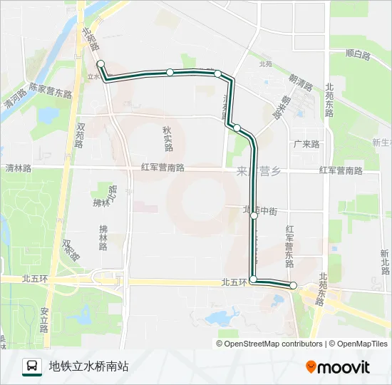 快速直达专线57 Bus Line Map
