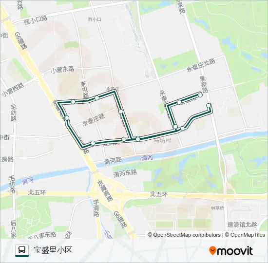 快速直达专线60 Bus Line Map