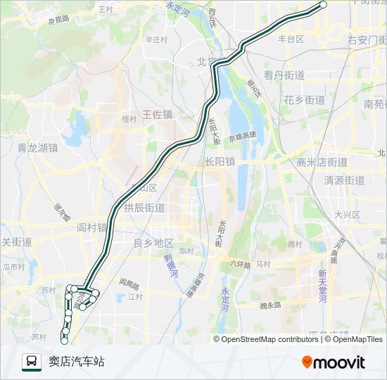 公交快速直达专63路的线路图