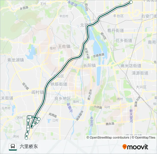 快速直达专线63 Bus Line Map