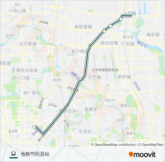 快速直达专线65 Bus Line Map