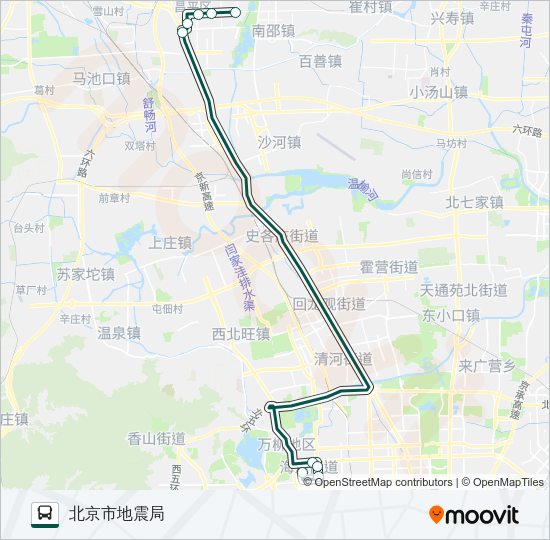 公交快速直达专66路的线路图