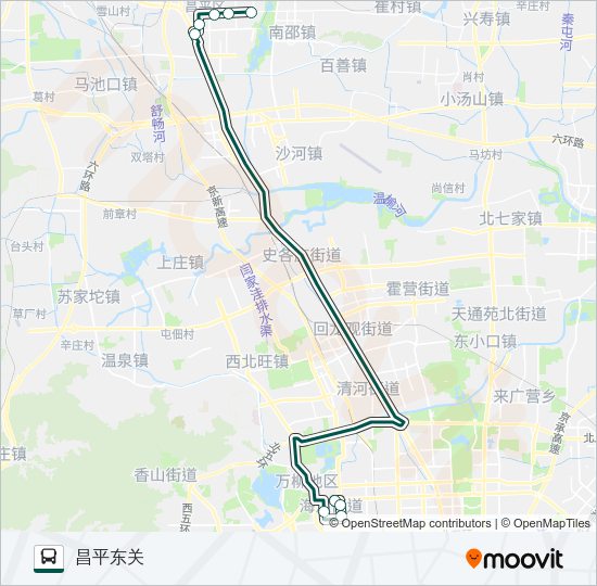 快速直达专线66 Bus Line Map