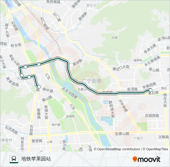 快速直达专线67 Bus Line Map