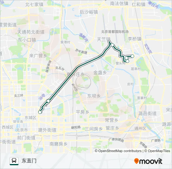快速直达专线72 Bus Line Map