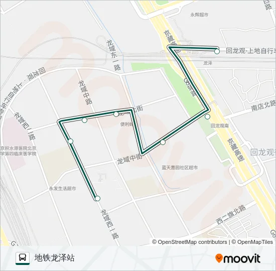 快速直达专线73 Bus Line Map