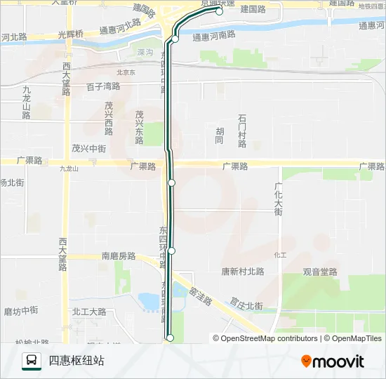 快速直达专线75 Bus Line Map