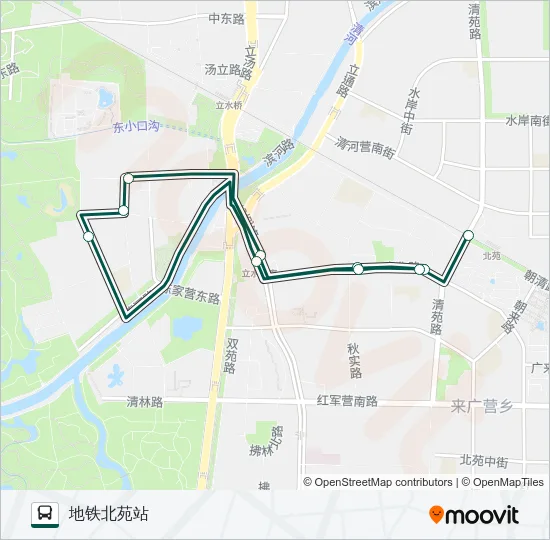 快速直达专线76 Bus Line Map