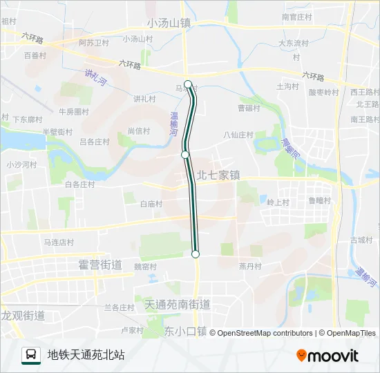 快速直达专线77 Bus Line Map