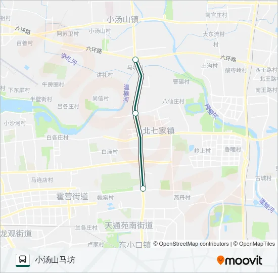 快速直达专线77 Bus Line Map