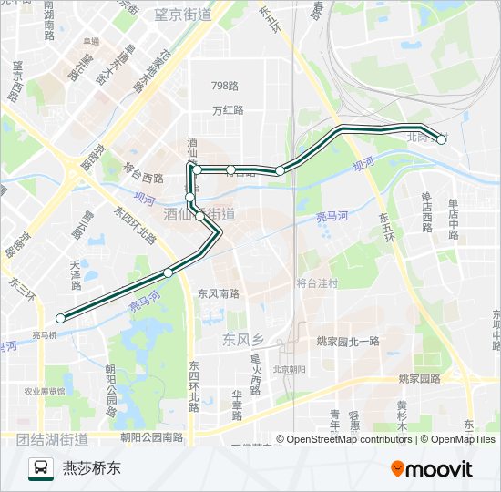 公交快速直达专79路的线路图