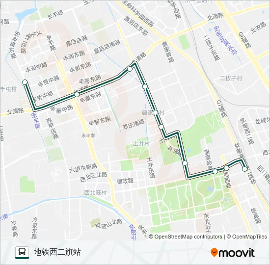 快速直达专线80 Bus Line Map