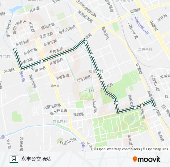 快速直达专线80 Bus Line Map