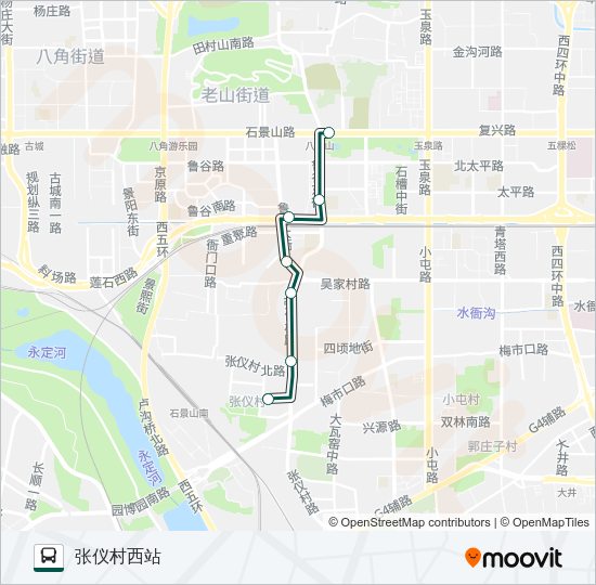 公交快速直达专84路的线路图