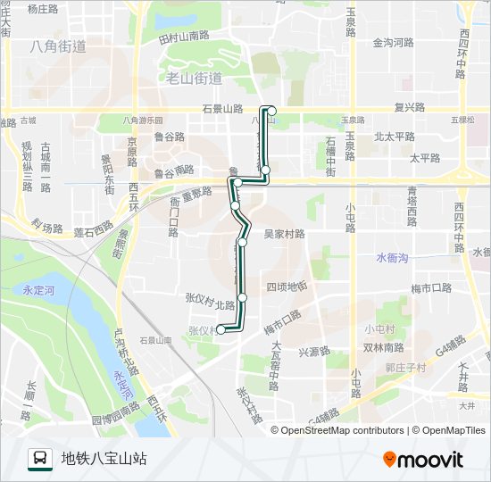 快速直达专线84 Bus Line Map