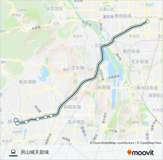 快速直达专线86 Bus Line Map