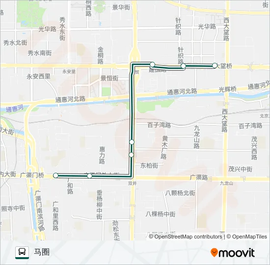 公交快速直达专89路的线路图