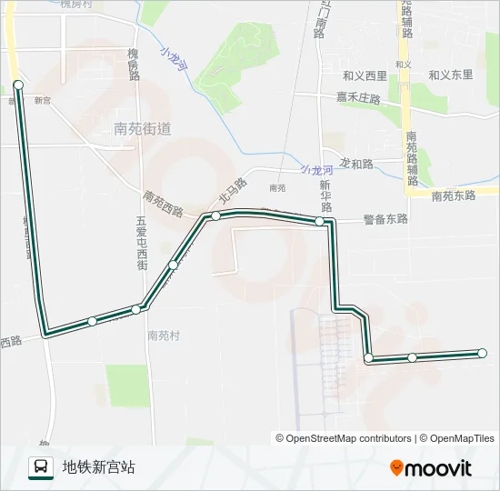 公交快速直达专93路的线路图