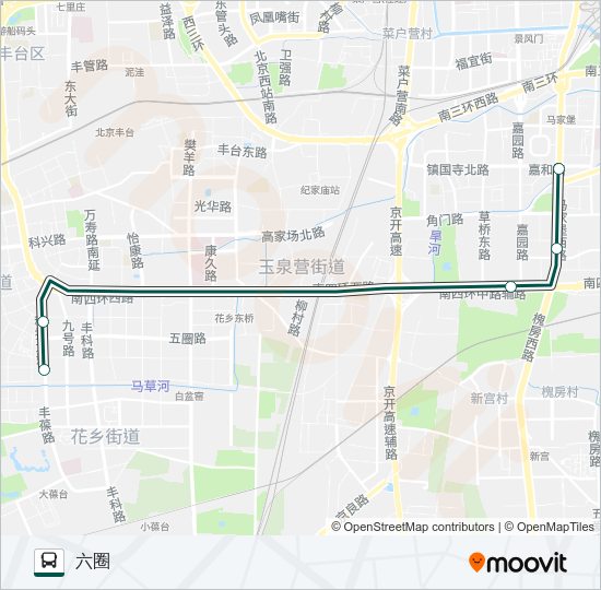 快速直达专线95 Bus Line Map