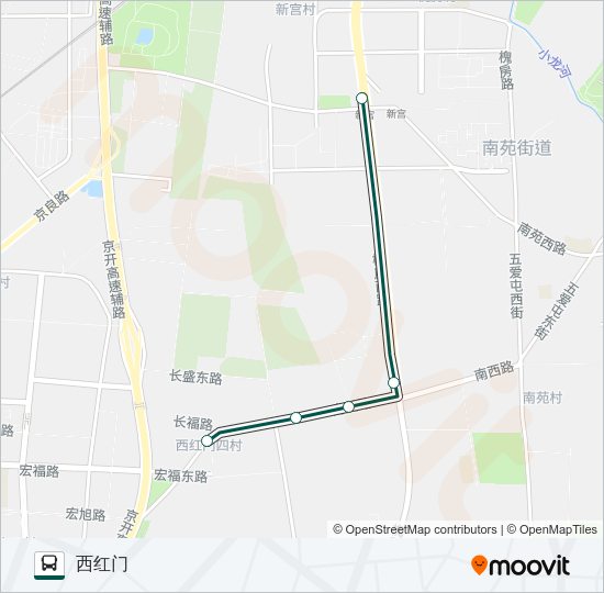快速直达专线96 Bus Line Map