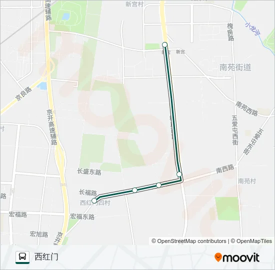 快速直达专线96 Bus Line Map