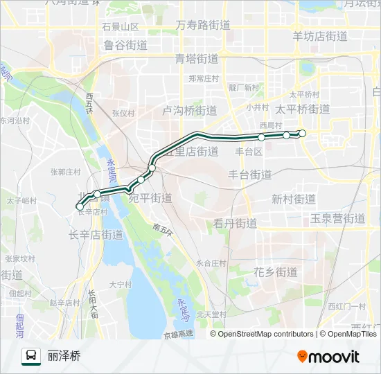 快速直达专线97 Bus Line Map
