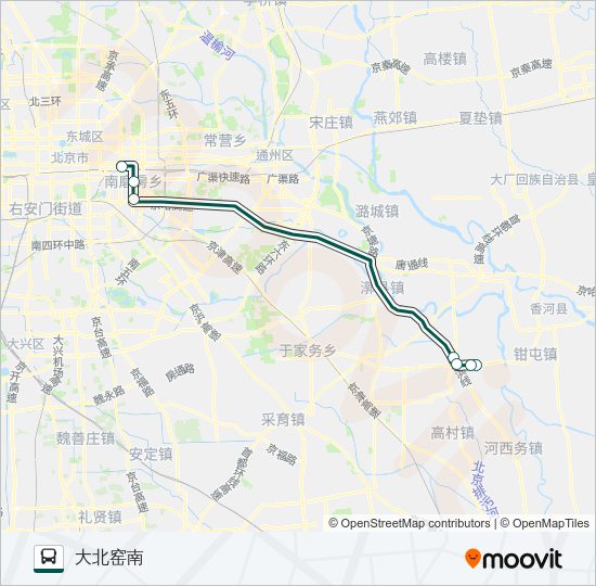 快速直达专线100 Bus Line Map