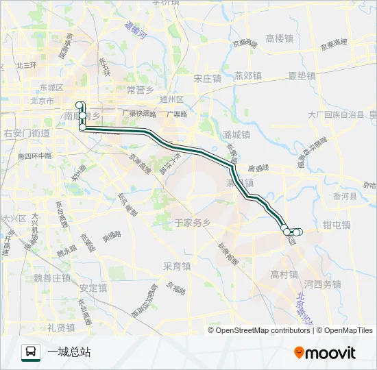 快速直达专线100 Bus Line Map