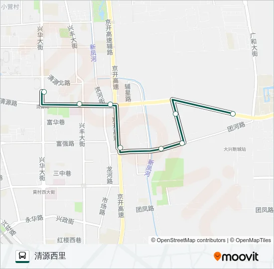 公交快速直达专102路的线路图