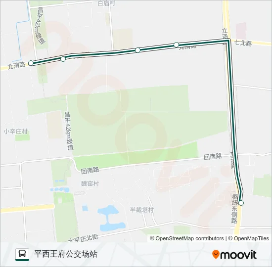 快速直达专线103 Bus Line Map