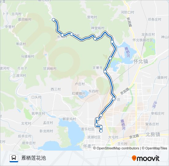 公交H49路的线路图