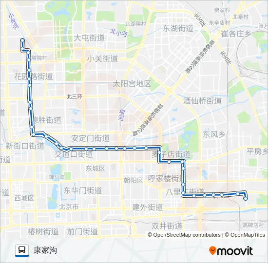 135 Bus Line Map