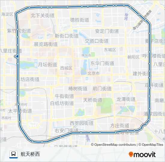 公交368内路的线路图