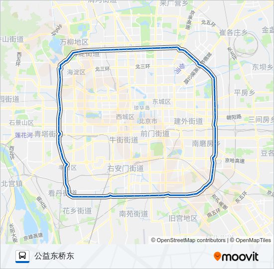 公交400内路的线路图