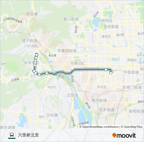 快速直达专线68 Bus Line Map