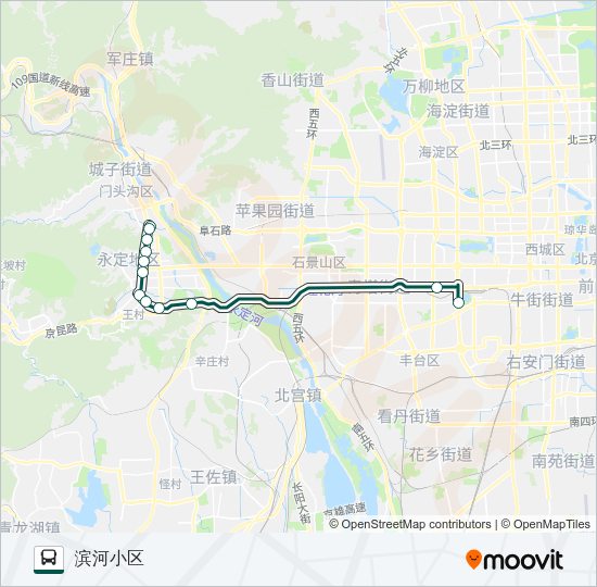 快速直达专线68 Bus Line Map