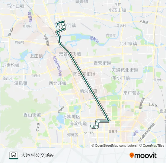 快速直达专线106 Bus Line Map