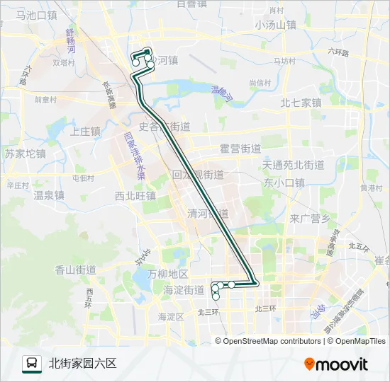 快速直达专线106 Bus Line Map