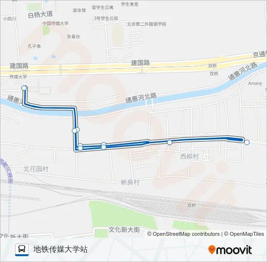 公交专36区间路的线路图