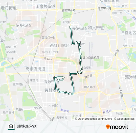 快速直达专线109 Bus Line Map