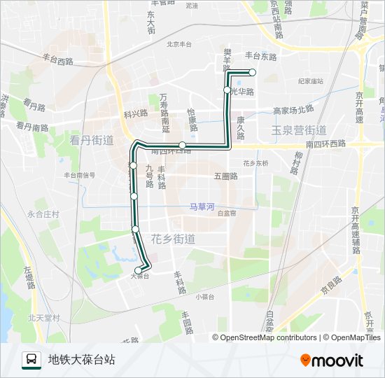 快速直达专线110 bus Line Map