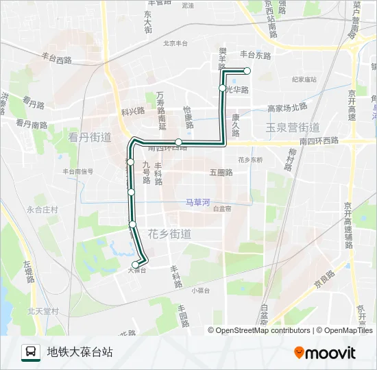 快速直达专线110 Bus Line Map