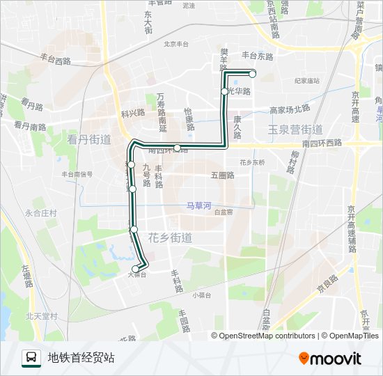 快速直达专线110 Bus Line Map