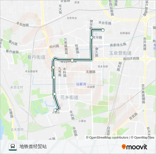 快速直达专线110 Bus Line Map