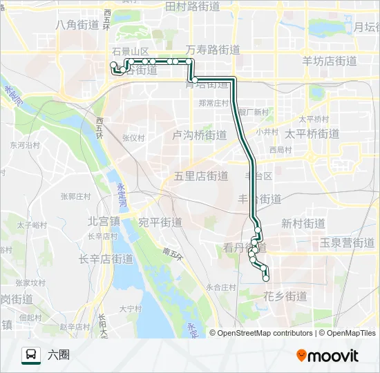 公交快速直达专112路的线路图