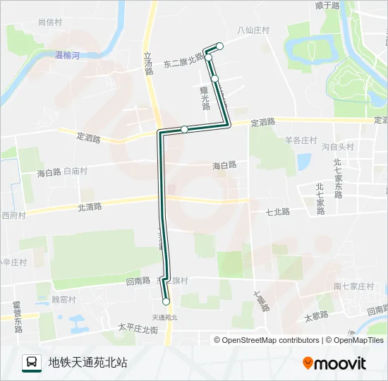 公交快速直达专114路的线路图