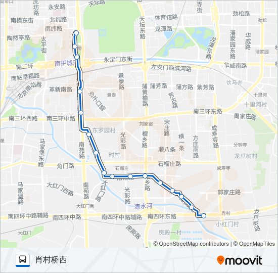 公交71路的线路图