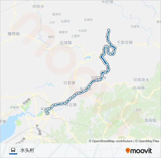 公交Y36路的线路图